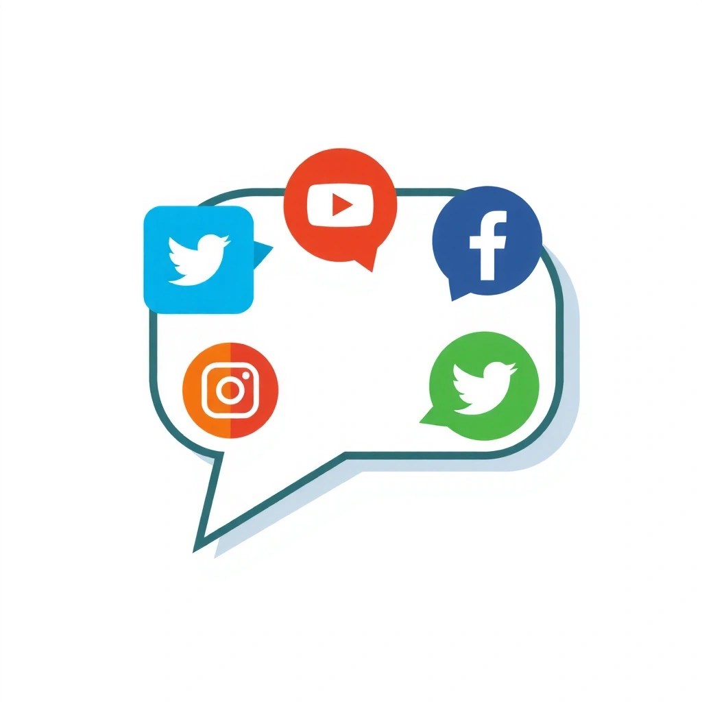 Ikona pro marketing na sociálních sítích (SMM)