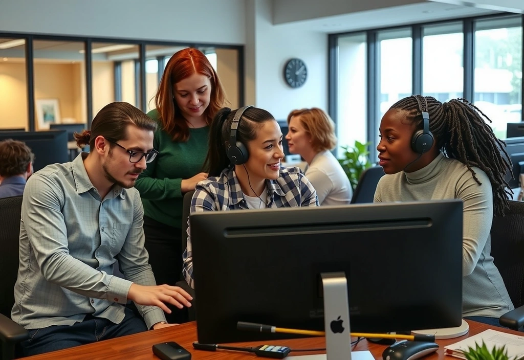 Tým pixelfuel pracující na podpoře webu