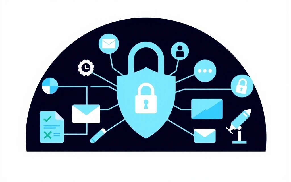 Ilustrace zabezpečení dat a soukromí