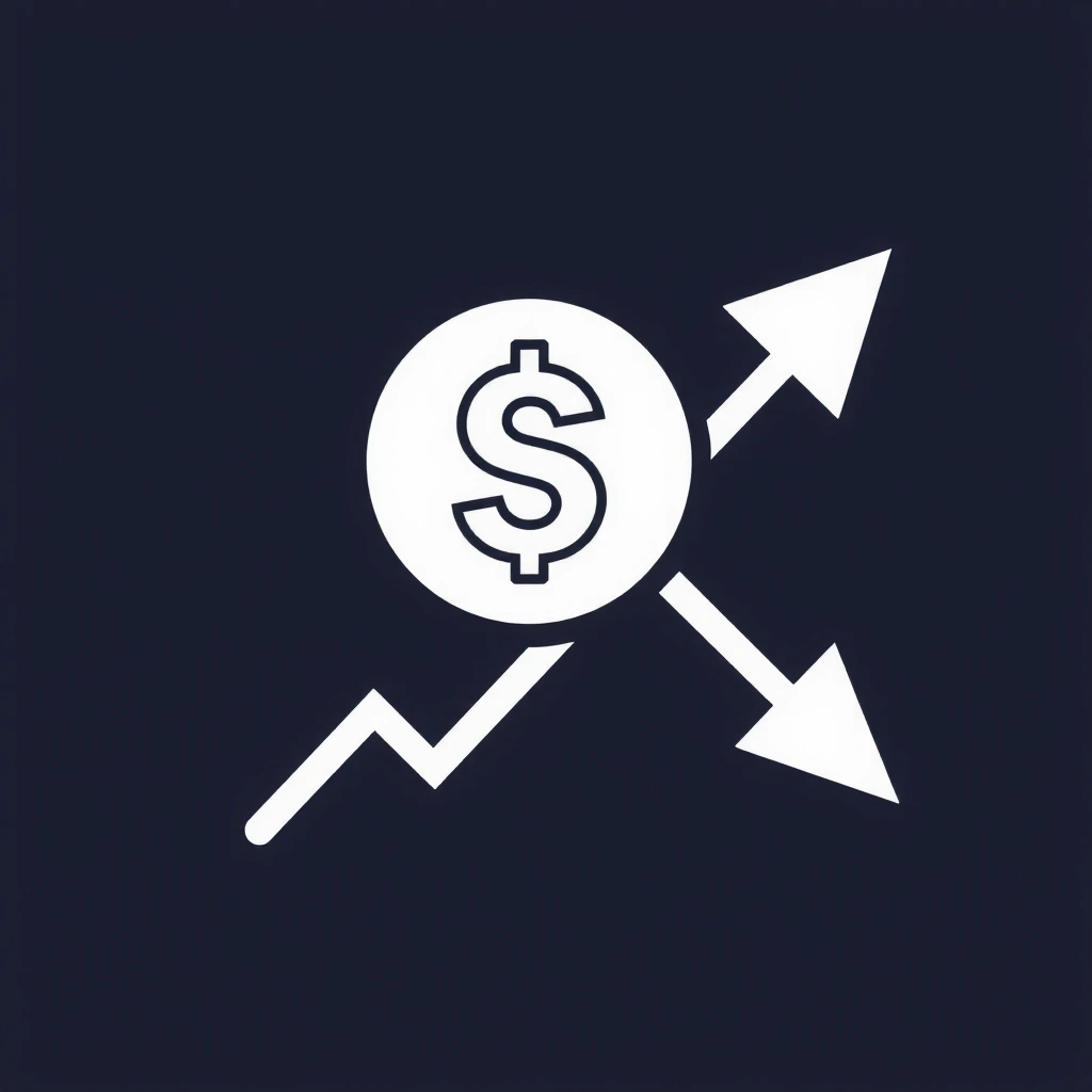 Ikona mince a šipky symbolizující vyšší konverze