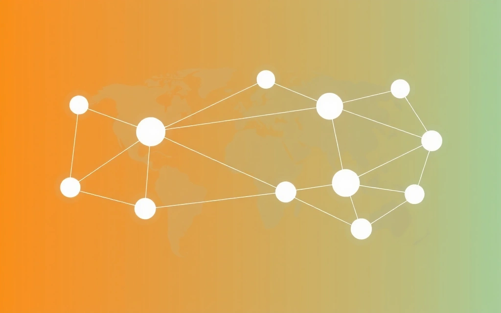 Ilustrace globální sítě s odkazy