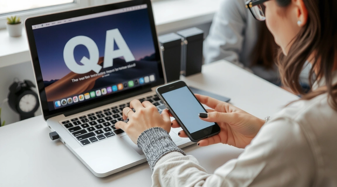 Tester provádí kontrolu kvality webu