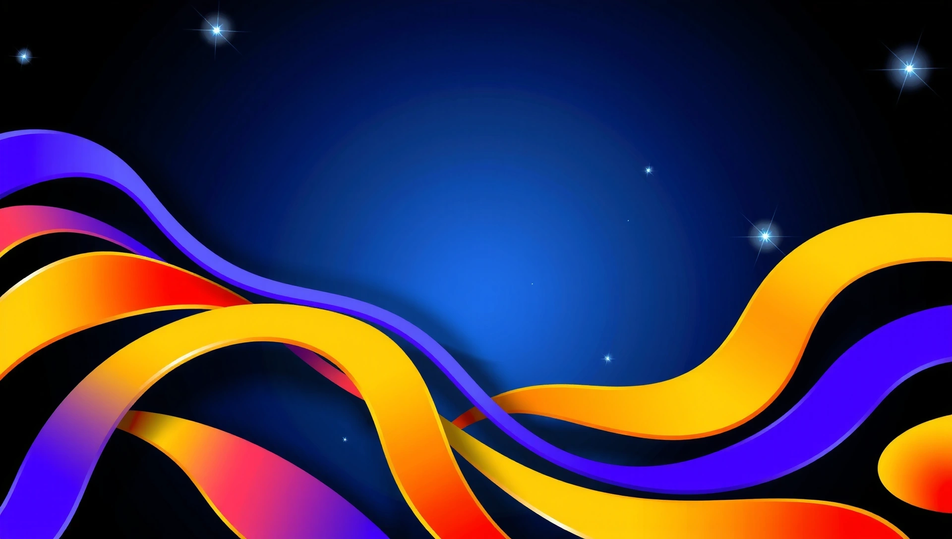 Dynamické pozadí s abstraktními tvary znázorňujícími energii a pohyb