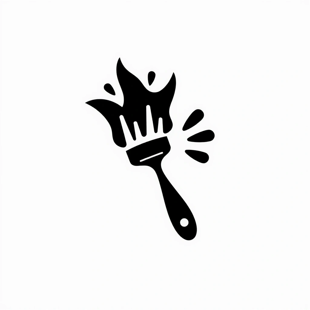 Ikona štětce symbolizující kreativitu