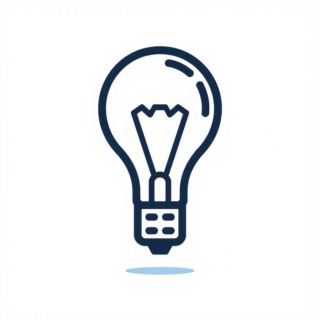 Ikona žárovky symbolizující inovaci